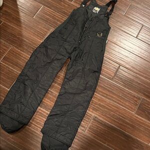 Kids Black Overalls snow pants